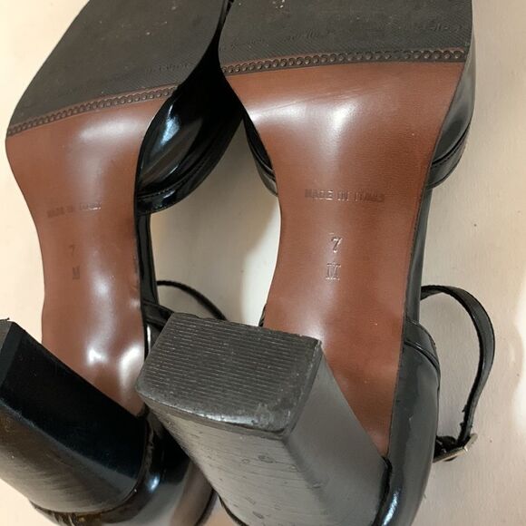 Casual Corner size 7M black block heels. Made in Italy - Picture 5 of 11